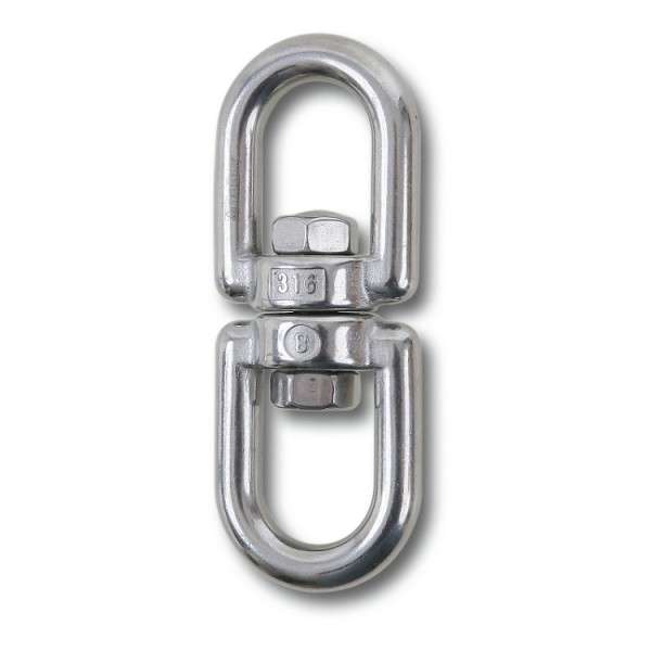 Girello a 2 occhi in acciaio inox AISI 316,  D 5 mm - 8272 5 Beta