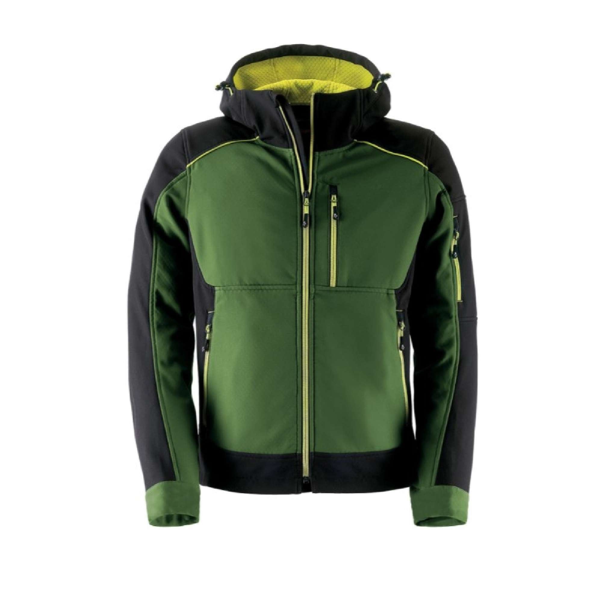 Giacca da lavoro tecnica Dynamic Softshell Verde/Nero tg.S - Kapriol 36630