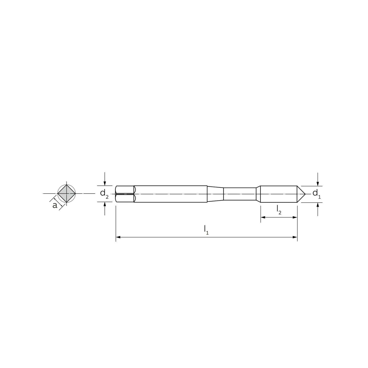 Maschio a macchina former specifico per alsi / FE DIN 371 6-32 - ILIX