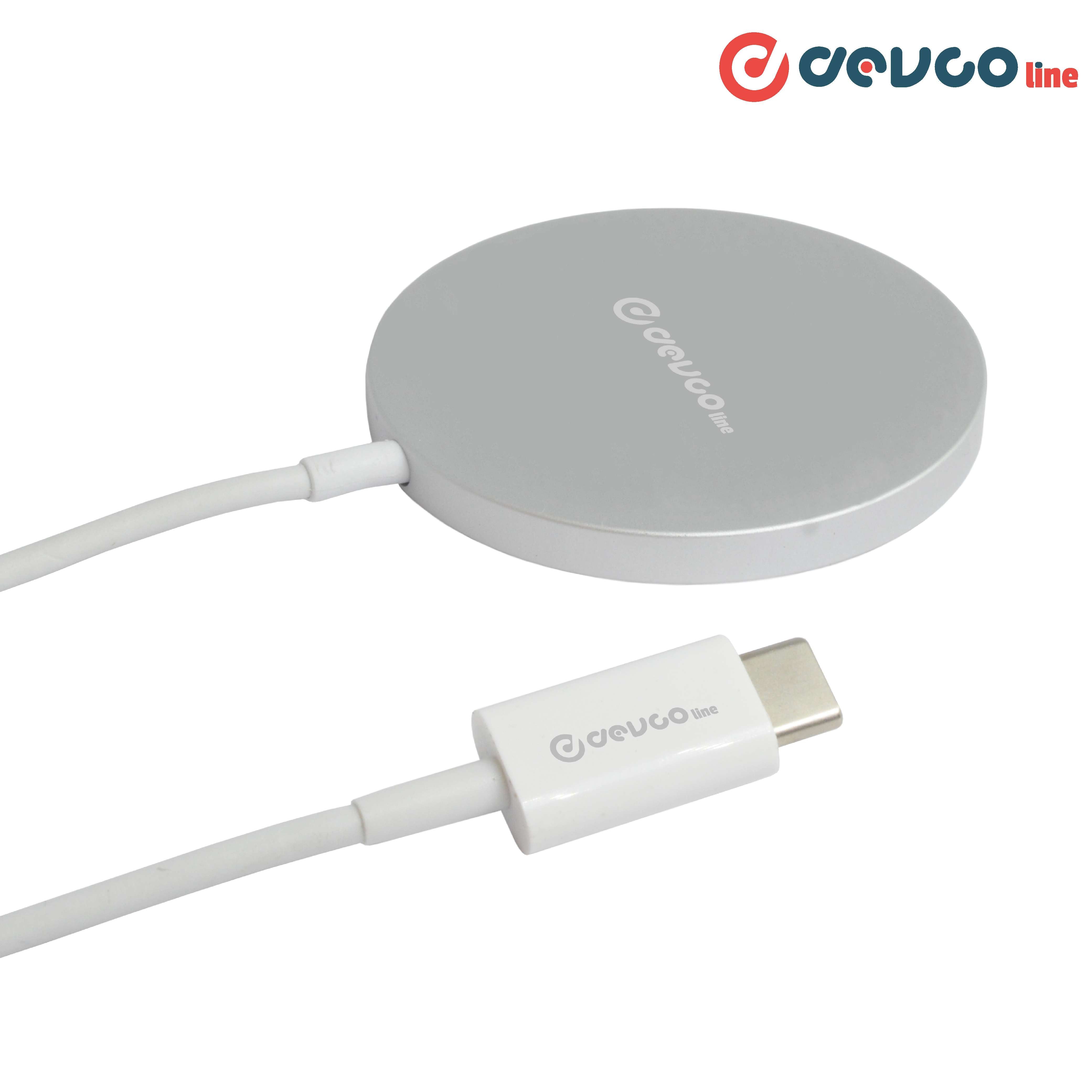 Caricatore wireless magnetico compatibile con MagSafe - DEVCOline AT CW MAG2