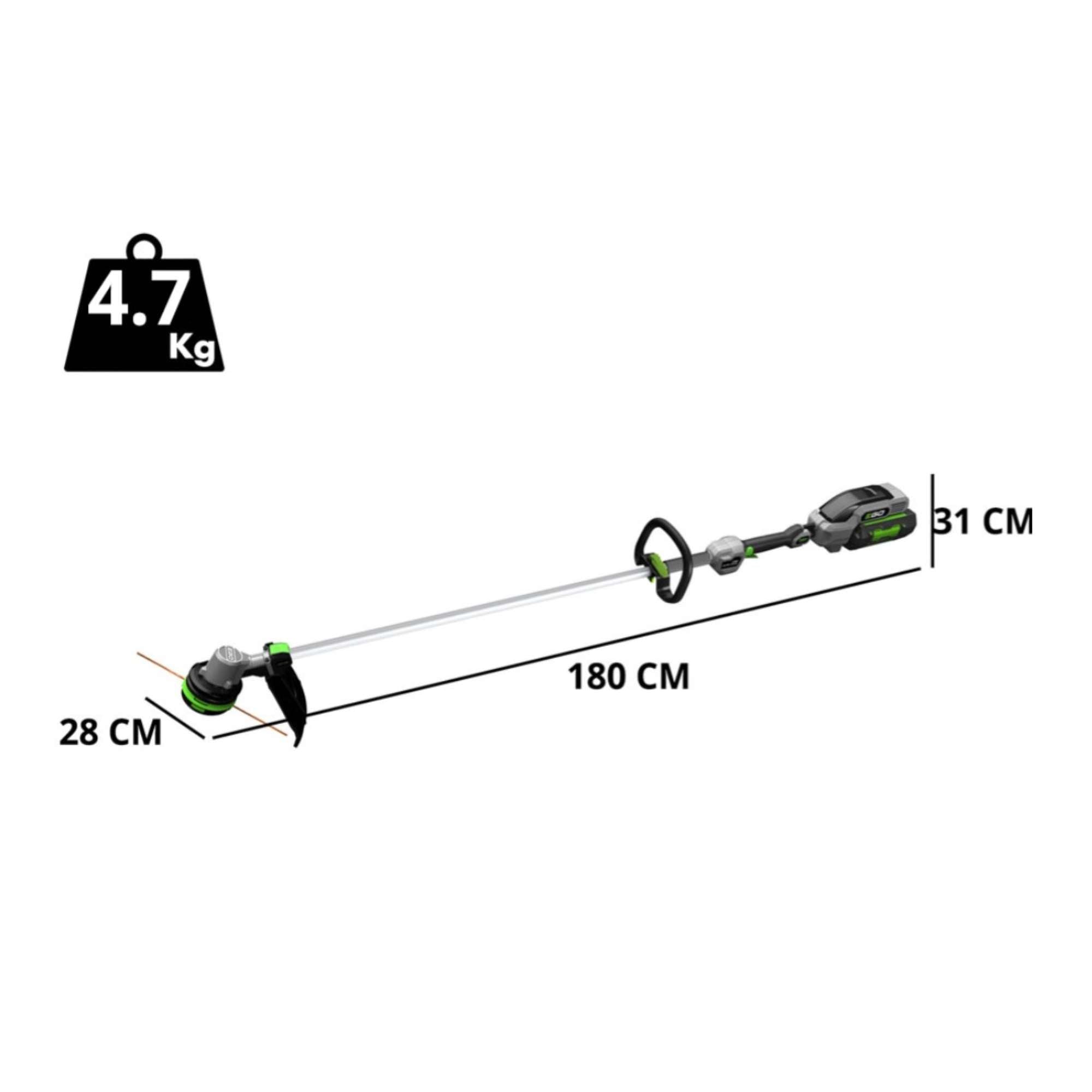 Kit decespugliatore + Batteria B2,5A + caricatore - Ego ST1511E