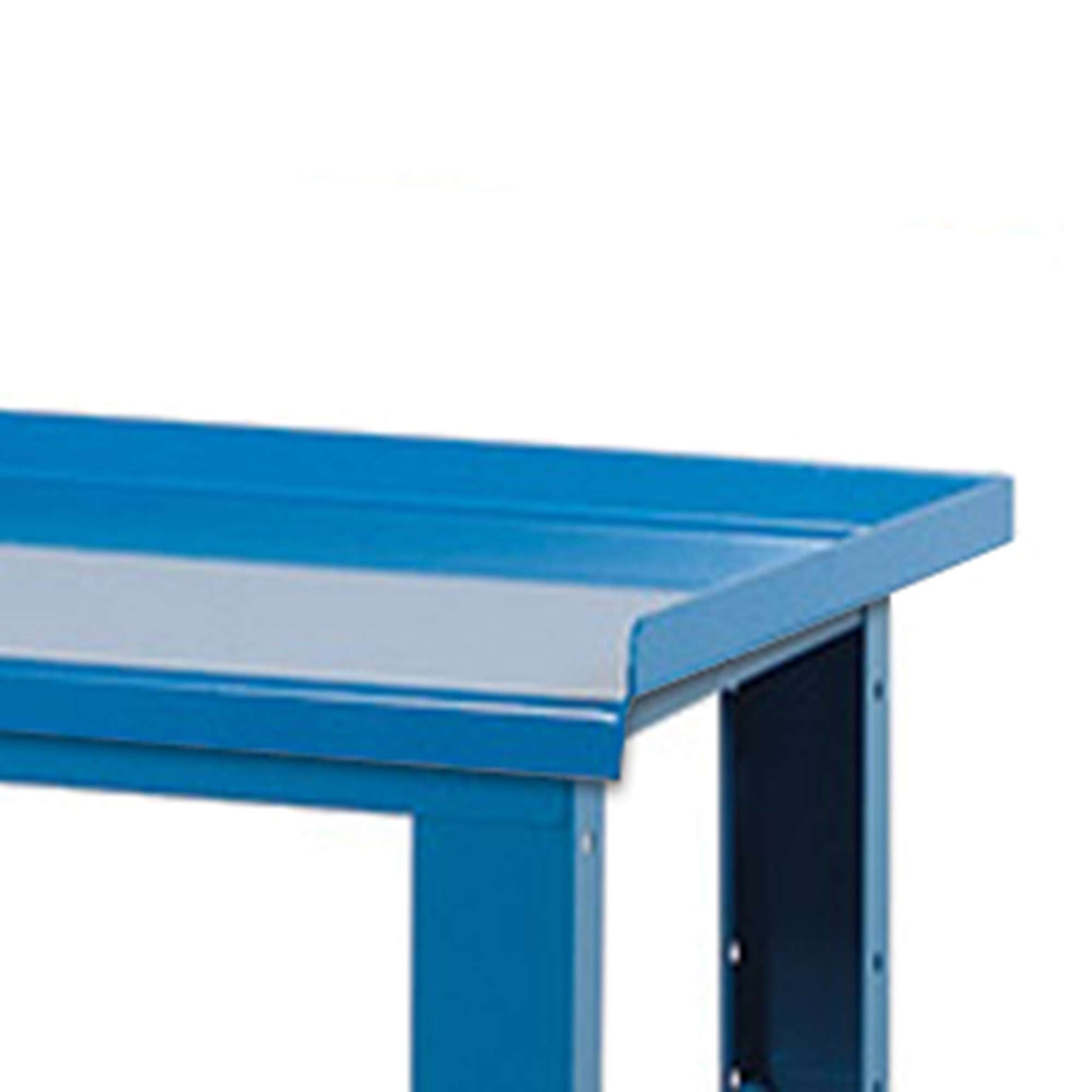 Banco da lavoro per officina 1500 x 750 x 732-1107 H - piano in acciaio- FAMI - WORK UP Blu