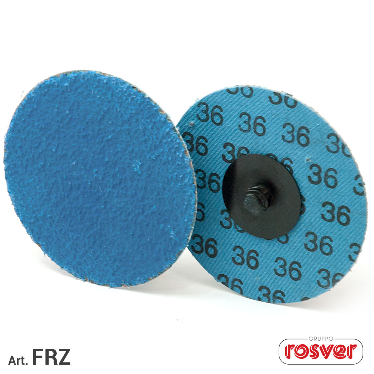 Disco a Vite Roloc FRZ D.38 - Tela abrasiva allo zirconio - Rosver - Conf.25pz