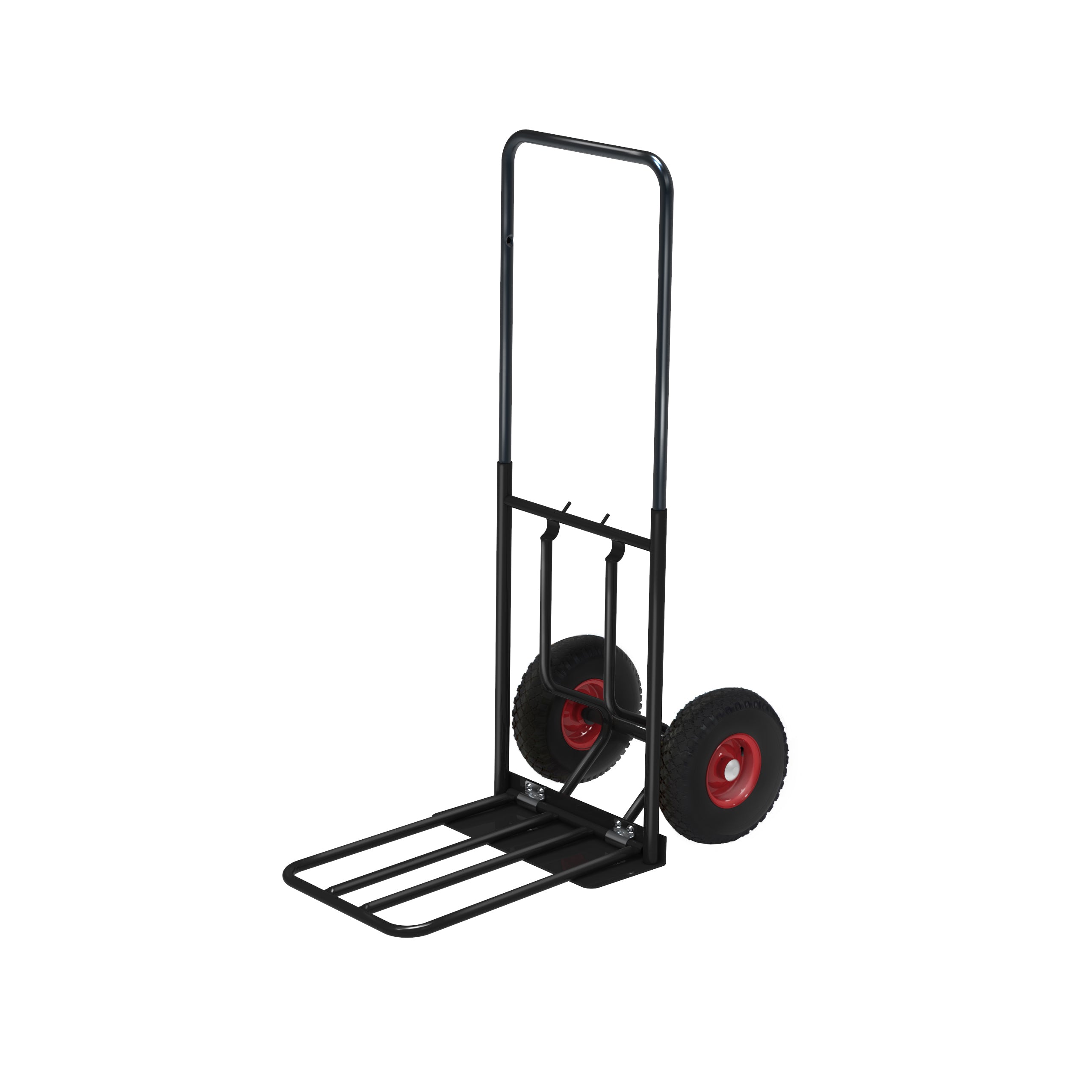 Carrello porta bagagli nero 800 x 430 x 1150, carico 150Kg Kongamek KM102-S