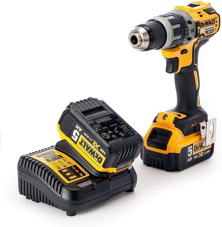 Dewalt Trapano Avvitatore con Percussione 18V 5Ah Doppia Batteria DCD796P2-QW