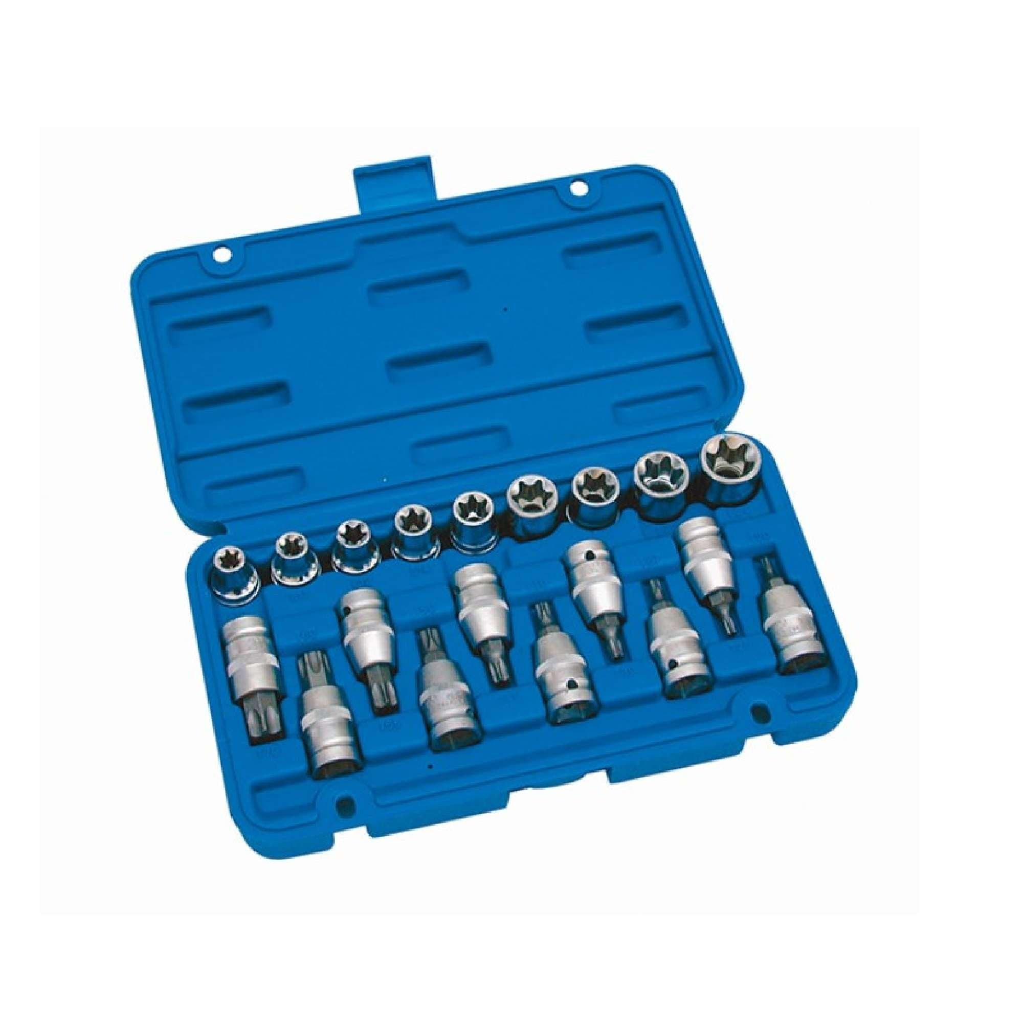 Serie 19 bussole Torx 1/2" - Fermec 54019