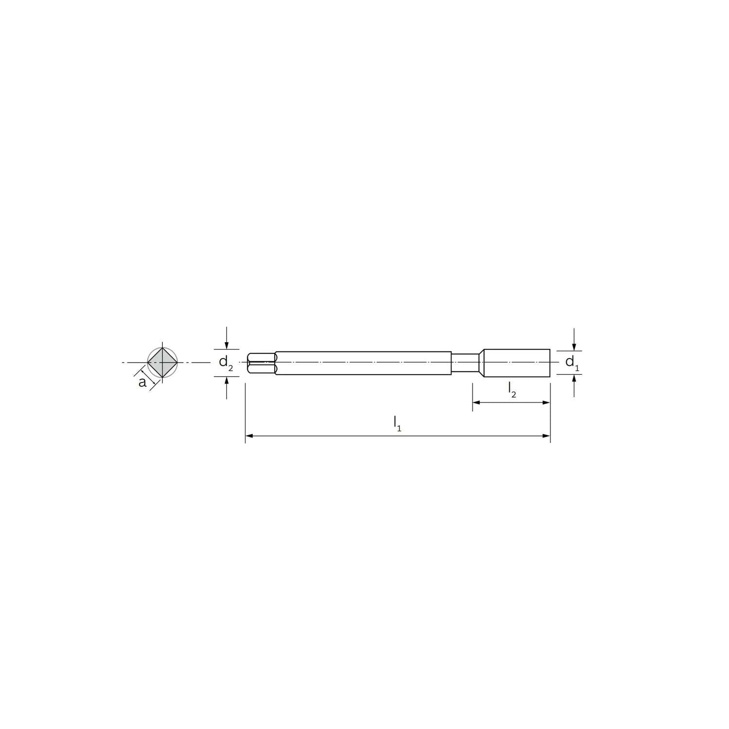 Maschio a macchina corto specifico per materiali pastosi DIN 352 4 - ILIX