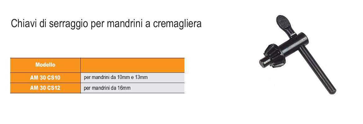 Chiave per mandrini a cremagliera echoENG