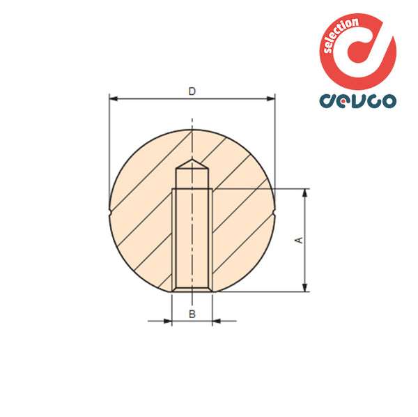 Pomolo a sfera PB/25 m5 pz.2 - Gamm - 6131020