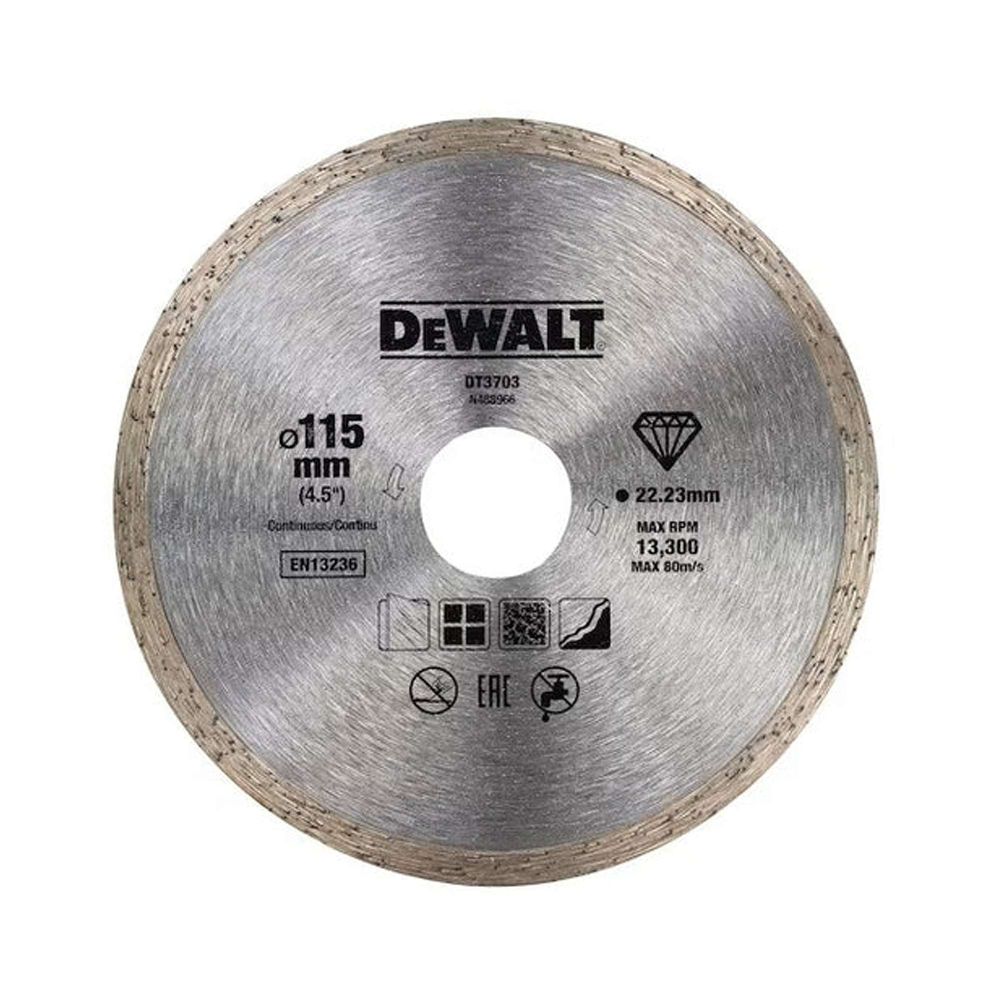 Disco diamantato DEWALT DT3703-QZ 115 X 22.2 X 7 MM