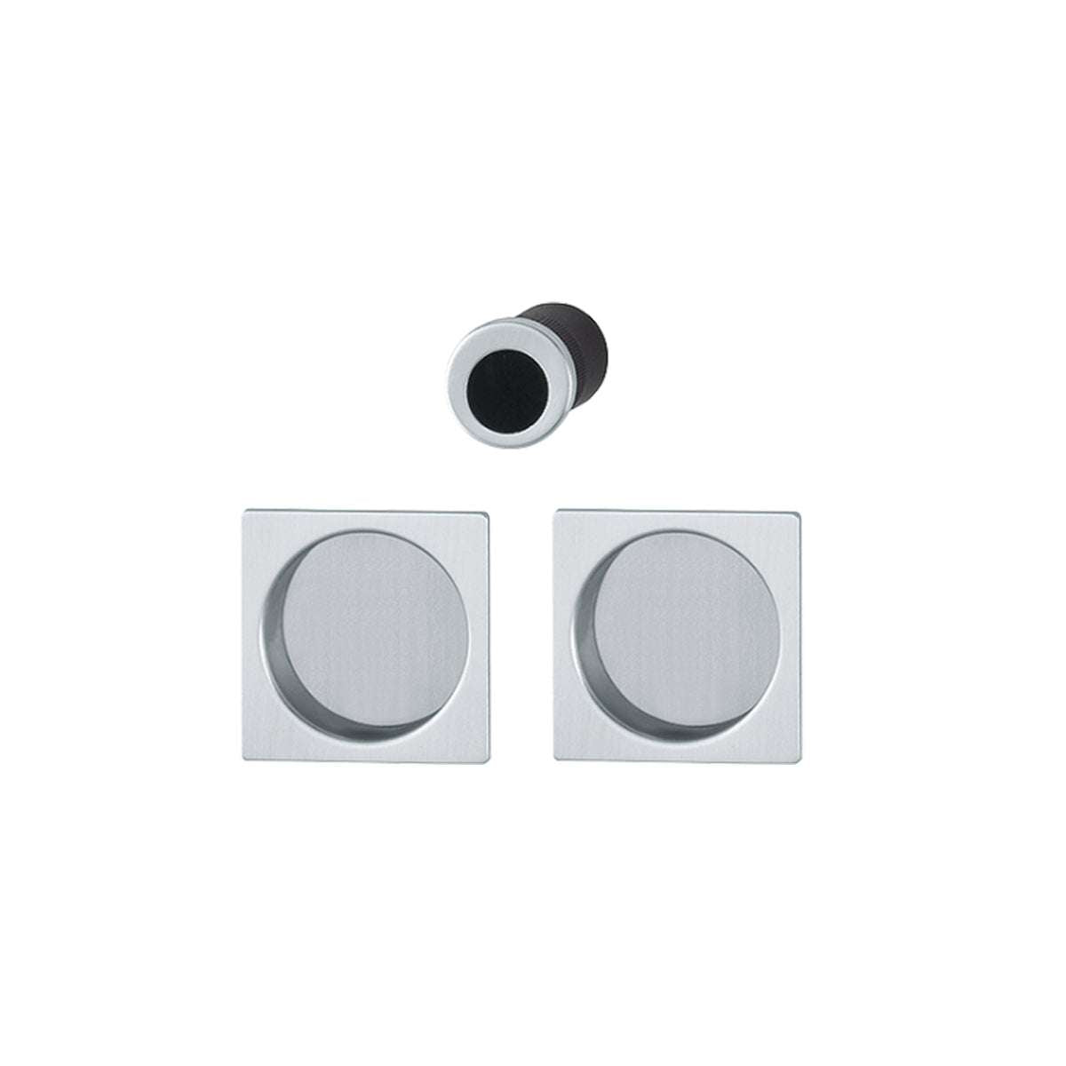 Spazio Kit 5 per porte scorrevoli 4921 F94-1 cromo satinato - Hoppe 3948083