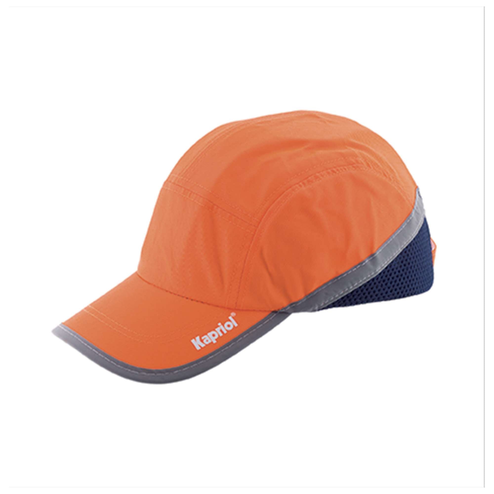 Cappellino antiurto con visiera Arancio fluo a norma EN812 28459 Kapriol