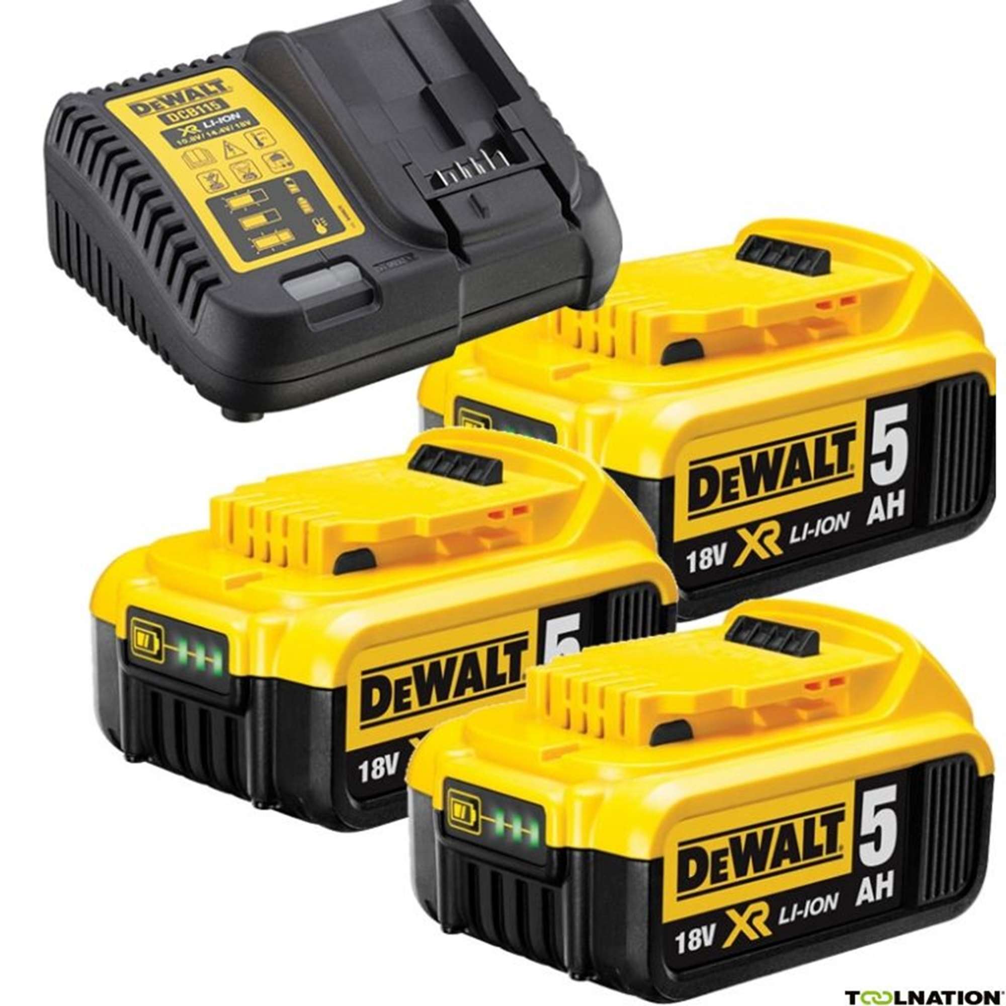 Kit starter DEWALT 18V 5 AMP. DCB115P3-QW