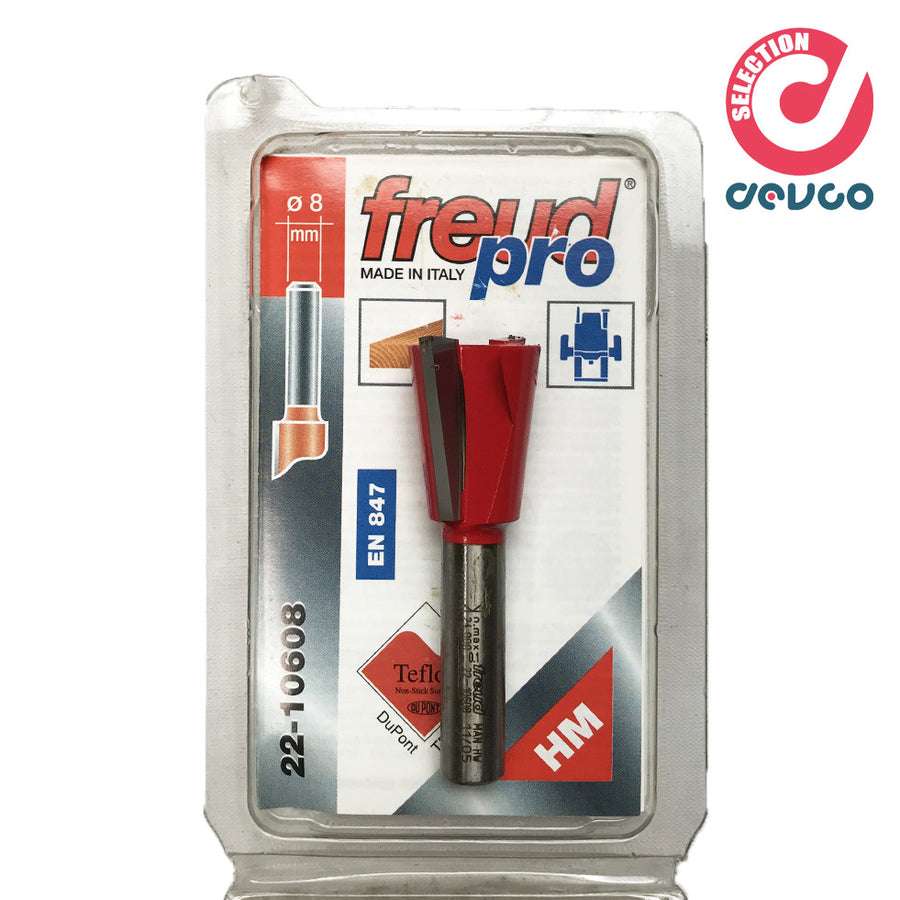 Fresa 2 taglienti per legno diametro 8  Freud - 22-10608