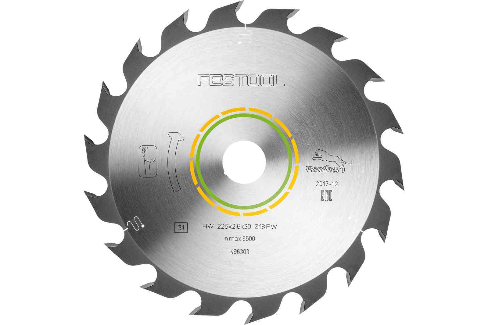 FESTOOL Lama HW 225X2,6X30 PW18 - 496303