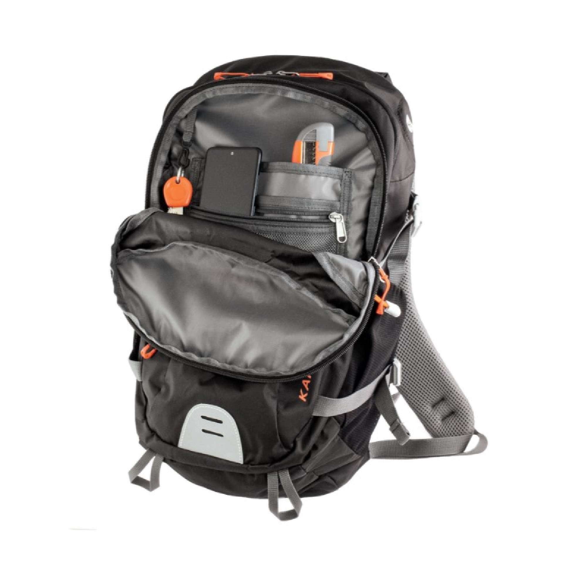 Zaino sportivo Kap 25 Nero/Arancione 25L - Kapriol 35706