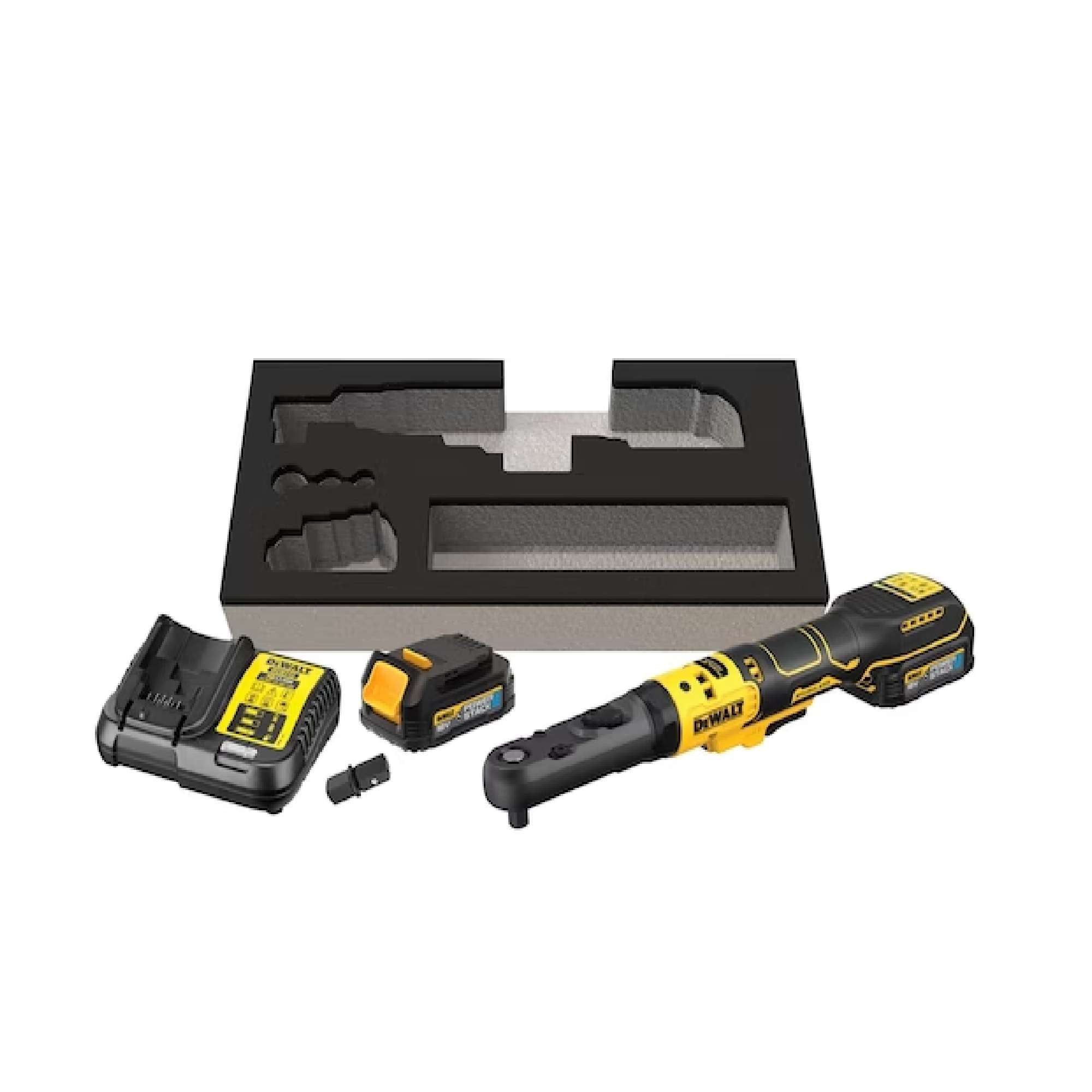 Cricchetto attacco quadro maschio 1/2" + 3/8" - Dewalt DCF510E2G-QW