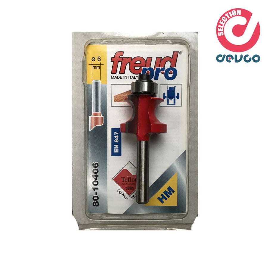 Fresa 2 taglienti per legno diametro 6  Freud - 80-10406