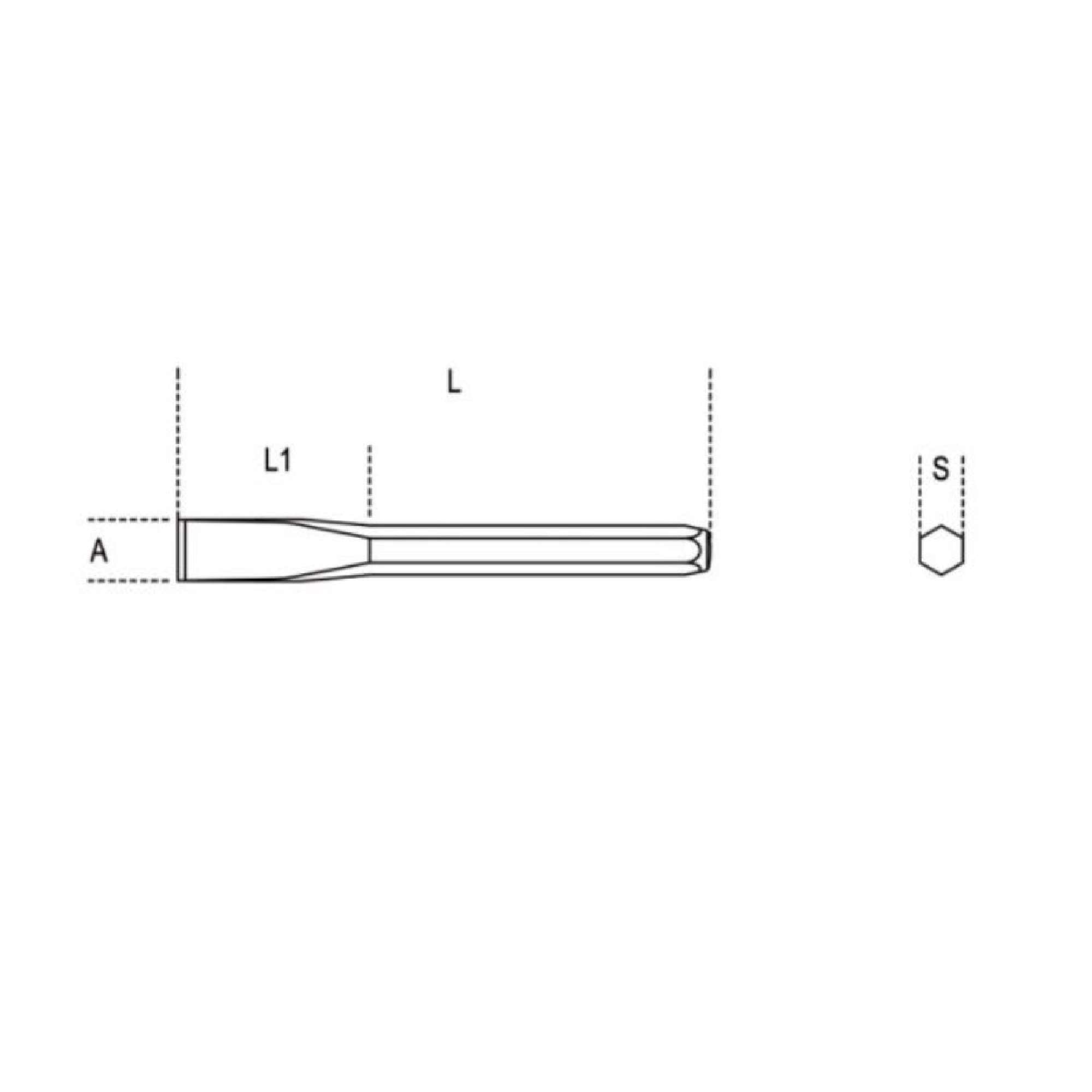 Scalpelli piatti 25mm 175 34 175 340003 - Beta