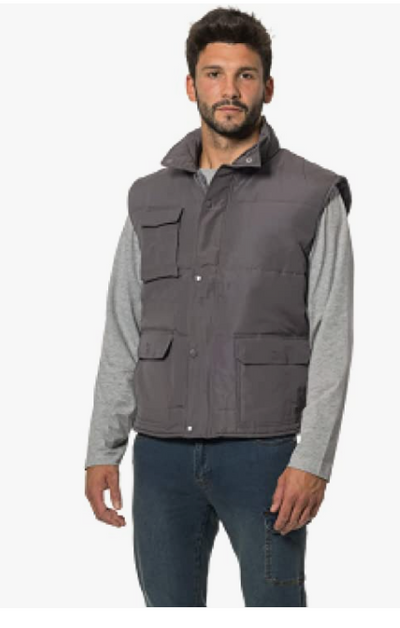 Gilet multitasche 190gr. Colore Grigio SAHARA4 TG.M - Logica